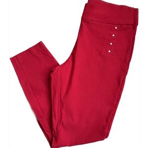 Red with Gold Details Apt 9 Professional Stretch Pants, Size 12